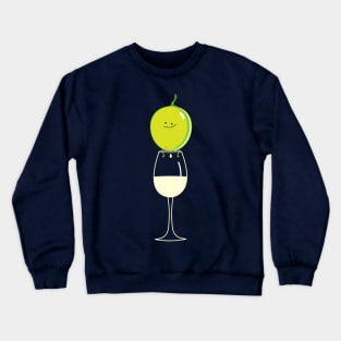 Funny grape makes wine Crewneck Sweatshirt